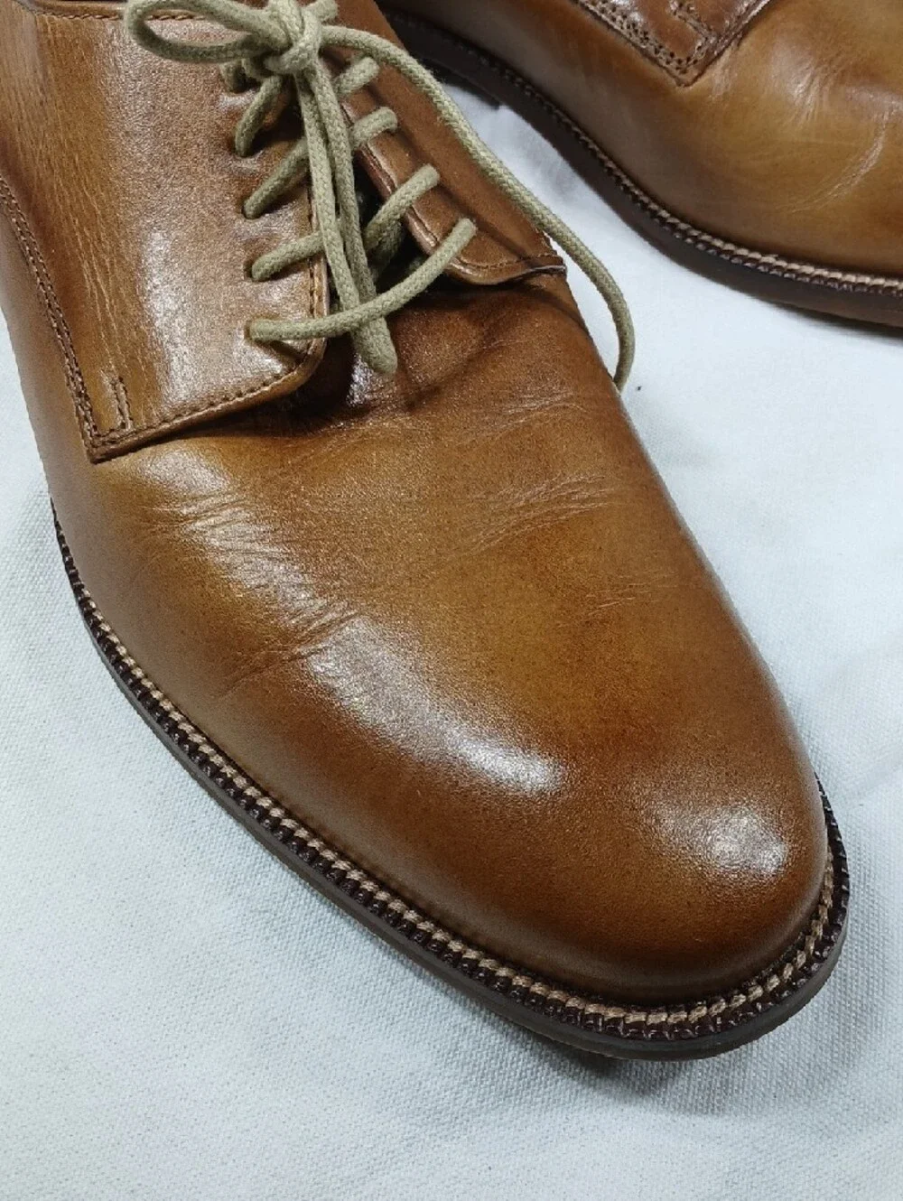 Cole Haan Men's Classic Brown Leather Derby Shoes